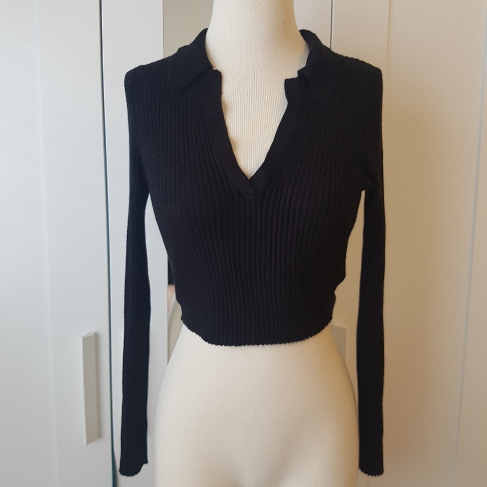 Collared Cropped sweat